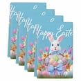thumbnail image 2 of Blue Easter Kitchen Towels Set of 4, Spring Rabbit Colorful Eggs Tulip Butterfly Absorbent Dish Towels for Kitchen, Microfiber Hand Towel, Quick Drying Tea Towel for Cleaning Decorative Dishcloths, 2 of 7