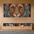 thumbnail image 5 of Artistic Lion Head Patterned Banner, Exquisite Decorations with Floral Elements, Background Backdrop for Party Celebrations, Photo Shoots, Cultural Events, and Festival Decor, 5 of 8