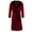 Red, variant on ZPYESWOW Men Hooded Bathrobe Plush Long Bath Robes with Pocket Cozy Warm Bathrobe Fuzzy Male Spa Robe Long Sleeved Robe Coat