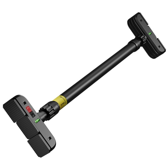 Pull Up Bar Adjustable Doorway No Drill Installation 72 110cm Fit 200kg Capacity 30mm Non Slip Foam Grips Carbon Steel Double Gear Lock for Home Gym Black