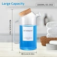 thumbnail image 2 of Mithrgrous 60oz Glass Liquid Laundry Detergent Dispenser with Labels, Clear, 2 of 7