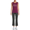 Athletic Works Women’s Petite Stretch Cotton Blend Straight Leg Pants