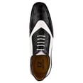 thumbnail image 5 of LIBERTYZENO Mens Finest Leather Lace Up Oxford Dress Shoe Ostrich Print Wedding Shoes 10, 5 of 8