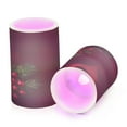 thumbnail image 2 of 2 PCS Flameless Candles with Remote Timer LED Battery Operated Flickering Candle Light for Wedding Table Home Decoration Gifts Small Round Christmas Ornaments, 2 of 7