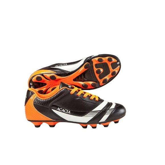 Acacia STYLE -37-505 Chaussures de Football - Noir et Orange&44; 10.5Y