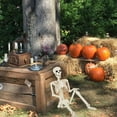 thumbnail image 6 of 36" Halloween Posable Skeleton Decorations, 3FT Realistic Plastic Human Full Body Bones with Movable Joints Skeleton for Haunted House Graveyard Props Indoor Outdoor Halloween Party Supplies, 6 of 8