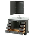 thumbnail image 5 of Wyndham Collection WCS202048SKGCMUNOMED Deborah 48" Free Standing Single Vanity Set - Dark, 5 of 6