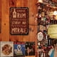 thumbnail image 4 of Placa Metal Vintage Pintura Hierro Rectangular Ron Arte Pared Bar para El 20x30cm, 4 of 9