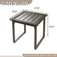 thumbnail image 6 of Outdoor Wicker Rattan Side End Tables for Patio, All Weather Small Square Patio Rattan Coffee Table, Outside Table for Porch Balcony Lawn Garden Bistro,, 6 of 6