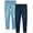 Ripped Denim/Light Wash, variant on Real Love Girls’ Jeans – 2 Pack Stretch Denim Pull-On Skinny Fit Jeggings (7-16)