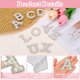 thumbnail image 3 of Parche de letras de perlas de 2 piezas, parches de letras Y adhesivos con brillo de strass para manualidades en ropa, sombreros, bolsas y zapatos, blanco, 3 of 6