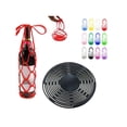 thumbnail image 2 of Sulaicai Multi-use Silicone Storage Bag Organizer, Silicone Wine Carrier Bag, Handheld Bottle Mesh Coaster & Drink Holder for Wine, Water Bottles, Fruits, Hot Dishes, Stable Placement, 1pc, 2 of 4
