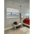 thumbnail image 3 of "Canoe on Calm Lake" Painting Print on White Wood, 3 of 7