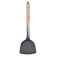 thumbnail image 1 of Turner de cocina de acero inoxidable, cómodo mango de madera, utensilio de cocina resistente al calor para voltear y mezclar, 1 of 10