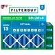 thumbnail image 1 of Filtro de aire Filterbuy 20x20x4 MERV 13 electrostático, paquete de 4, 1 of 9