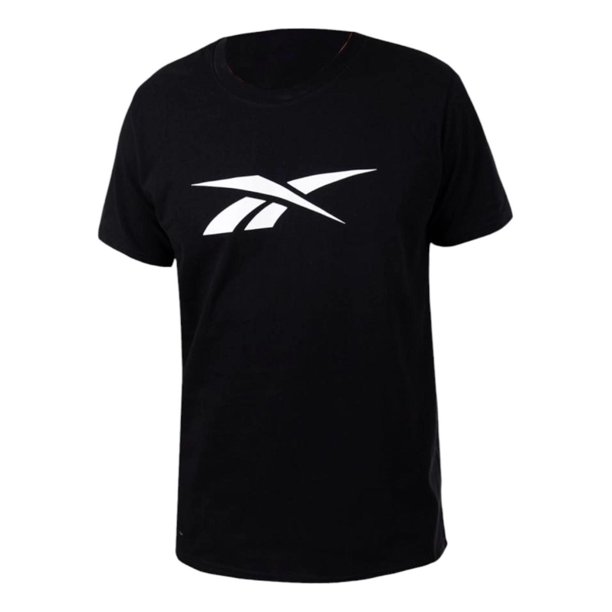 Playera Reebok Hombre Entrenamiento Negro Basic Big Vector negro S