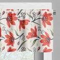 thumbnail image 3 of Ambesonne Floral Valance Pack of 2, Vintage Tulip Flowers, 54"X12", Peach Green and Red, 3 of 5