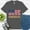 Asphalt, variant on Love America T-Shirt | Patriotic USA Flag Graphic Tee for Men and Women, Natural, S