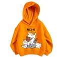 thumbnail image 1 of PMVFHDE Liquidation Chandails à Col Rond Enfants Filles Chandail de Sport Garçon Fille Décontracté Imprimé Personnalité Chandail à Capuchon Chandail à Capuche Sans Poche Hauts Vêtements pour Filles, Kaki, 3-4 Ans, 1 of 3