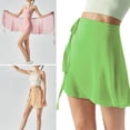 thumbnail image 3 of ZYHARUKO Womens Elegant Ballet Skirt Dance Wrap Skirt with Adjustable Waist Ties Solid Color Gymnastic Over Scarf for Leotards, 3 of 17