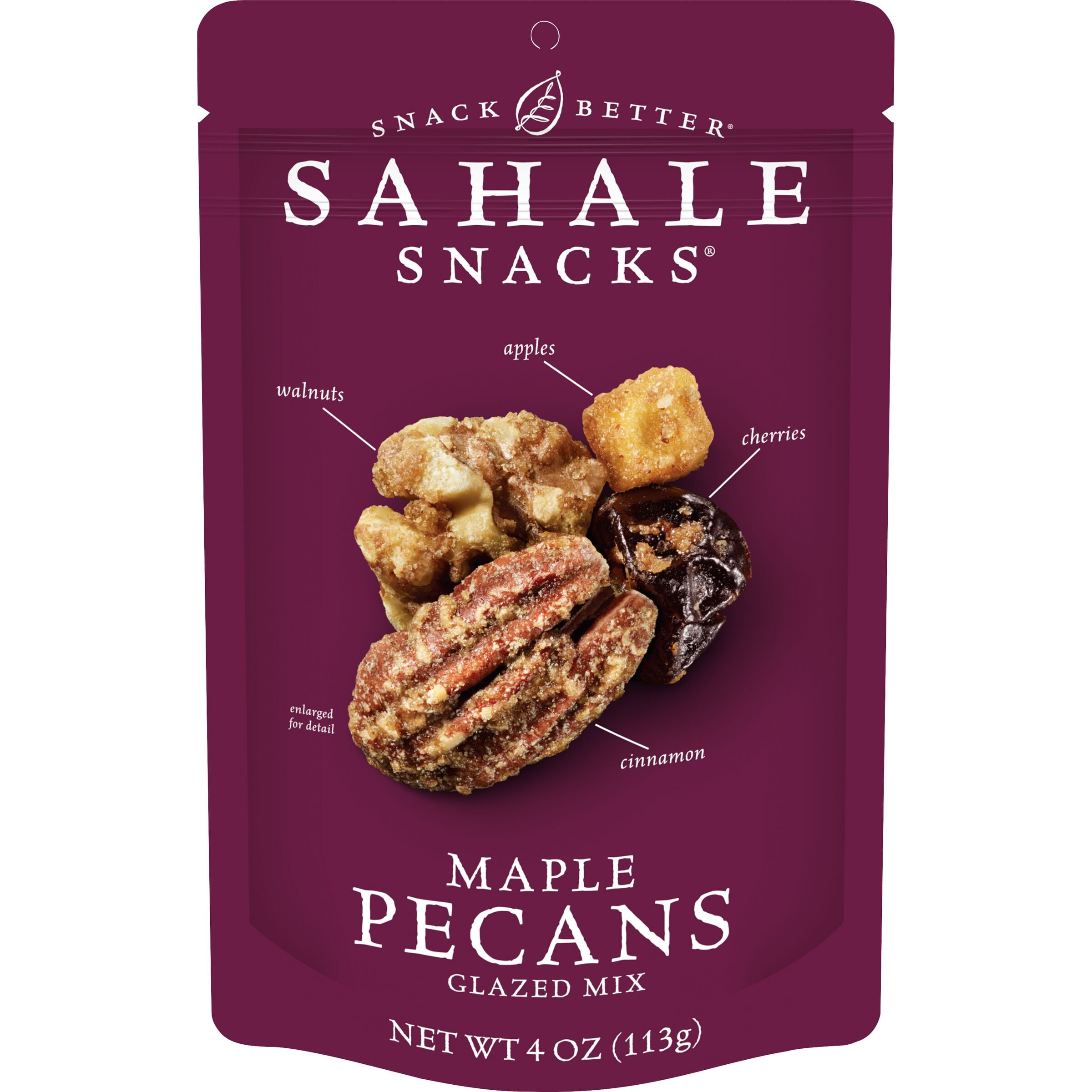 Sahale Snacks Maple Pecans Glazed Mix, Gluten-Free Snack, 4-Ounce Bag 