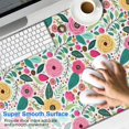 thumbnail image 2 of Long Mouse Pads for Desk,Pioneer Flower Floral Print Pattern Desk Mats on Top Of Desks, Desk Mouse Pad Extra Large with 3mm Non-Slip Base and Stitched Edge for Gaming,Office,Work,Home 47.3"x23.6", 2 of 6
