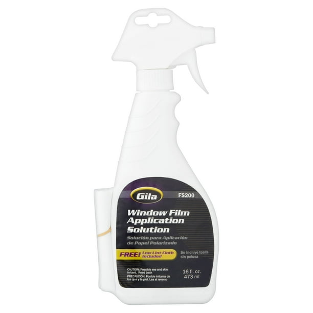 Gila® Automotive Window Film Application Solution and Low Lint Cloth (16 oz.)