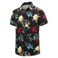 thumbnail image 4 of Camisa hawaiana con estampado floral 3D completo para hombre, camisas casuales de manga corta con botones tropicales, camisetas de playa para hombre, camiseta de talla grande, 4 of 4