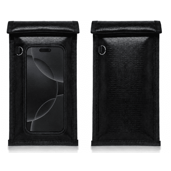 2 Pack Faraday Bags, Signal Blocking Pouches for Phones and Car Keys