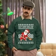 thumbnail image 5 of Christmas Sweatshirt, Men's Santa Out Here Ballin' Holiday Ugly Christmas Sweatshirt, Funny Dabbing Santa Baseball Sweatshirt, Festive Crewneck for Parties & Gifts, 5 of 5