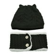 thumbnail image 2 of Toddler Winter Hat Scarf Toddler Warm Windproof Lined Knit Hood Hat for Winter Baby Boy Beanie, 2 of 4