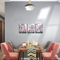 thumbnail image 3 of Bathroom Wall Art Pink Dandelion Wall Art - Black and White Flower Rustic Simple Life Style Minimalist Canvas Print for Bathroom Bedroom Kitchen Home Wall Decor, 3 of 6