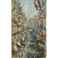 thumbnail image 2 of Claude Monet 12x18 Black Ornate Wood Framed Double Matted Museum Art Print Titled - The Rue Montorgueil in Paris. Celebration of June 30, 1878 (1878), 2 of 5