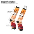 thumbnail image 2 of Masiiu Bluey Print Adult Crew socks, Comfortable Novelty Colorful Patterned, Breathable, Stylish Colorblock for Men Women, 2 of 6