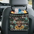 thumbnail image 5 of Xixirimido Navajo Aztec Car Trash Can Hanging Trash Bin Leak-Proof Collapsible Car Garbage Bag, Highland Cattle Sunflower Print 2 Gal Large Capacity Multipurpose Storage Container, 5 of 8