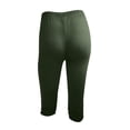 thumbnail image 5 of Women's High-Waisted Soft Touch Leggings with No See-Through Fabric and Wide Waistband, Buttery Smooth Feel for All Day Wear Army Green L, 5 of 6