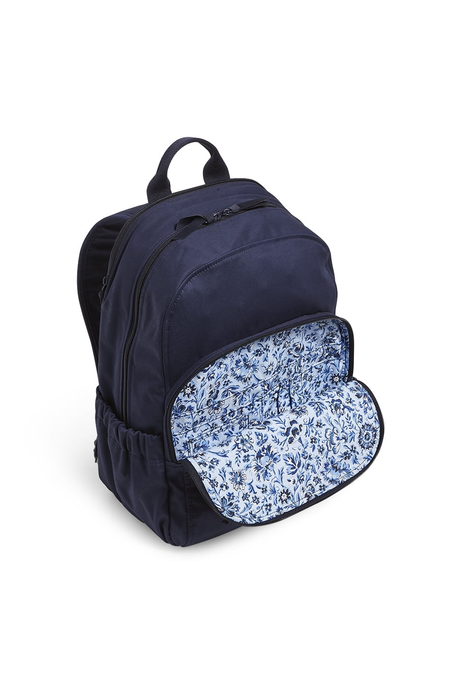 Vera Bradley Women's Recycled Cotton Campus Backpack Classic Navy
