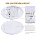 thumbnail image 4 of Facon Concise LED RV Dome Light Under Cabinet Light Ceiling Flush Mount Light with PIR Motion Sensor and On&Off Switch, 12Volts DC LED Night Light, 4 of 9