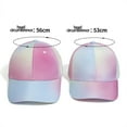 thumbnail image 6 of LIIPEE Girls Boys Baseball Cap Spring Summer Adjustable High Ponytail Hat Sunscreen Sunshade Hat Tennis Protection Caps Baby Leisure Outings Hats,Purple,M, 6 of 7