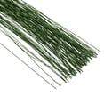 thumbnail image 4 of Uxcell 30 Gauge 14.17" Alambre de tallo floral, 100 piezas de tallo de flor de hierro envuelto en papel, verde oscuro, 4 of 7