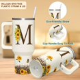thumbnail image 4 of Vaso para beber SUFAVN, vaso personalizado de girasol de 40 oz, 4 of 7