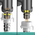 thumbnail image 2 of Robinet d'Angle d'Ouverture Rapide de Robinet de Machine à Laver en Acier Inoxydable, 2 of 10