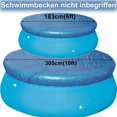 thumbnail image 2 of ¿Cubierta de piscina para piscina redonda? 183 cm - Cobertor para piscina - Para metal y estructura Prism Easy Set redondo - Funda protectora de PE antipolvo, 2 of 5