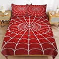 thumbnail image 3 of Red Spider Web Black Cartoon Duvet Cover Set Themed Multicolor Polyester Bedding Set for Bedroom Decoration, 3 of 6