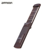 YABUY ammoon ammoon Portable Pocket Acoustic Guitar Practice Tool Gadget Chord Trainer 6 String 4 Fret Model Rosewood Fretboard Wood Grain for Beginner Learner