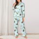 thumbnail image 2 of Fotbe Duck Animals Farm Conjunto de Pijama de Manga Larga para Mujer con Estampado, Ropa de Dormir de 2 Piezas, Conjunto de Casa Suave y Cómodo con Bolsillos-XX-Large, 2 of 7