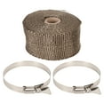 thumbnail image 2 of Stove Pipe Wrap, Practical Removable Fireproof Pipe Wrap Adjustable High Temperature Resistance Fiberglass  for Pipe Protection, 2 of 7