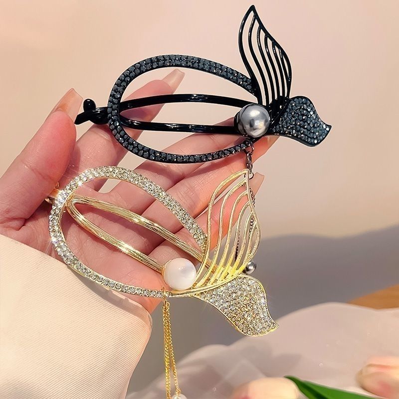 EKE Women’s Hair Clip Vintage Retro Back-Wear Elegant Hair Accessory with Fashion Texture
