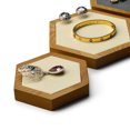 thumbnail image 7 of Oirlv 2PCS Hexagonal Solid Wood Jewelry Display Stand, Environmentally Friendly, 7 of 7