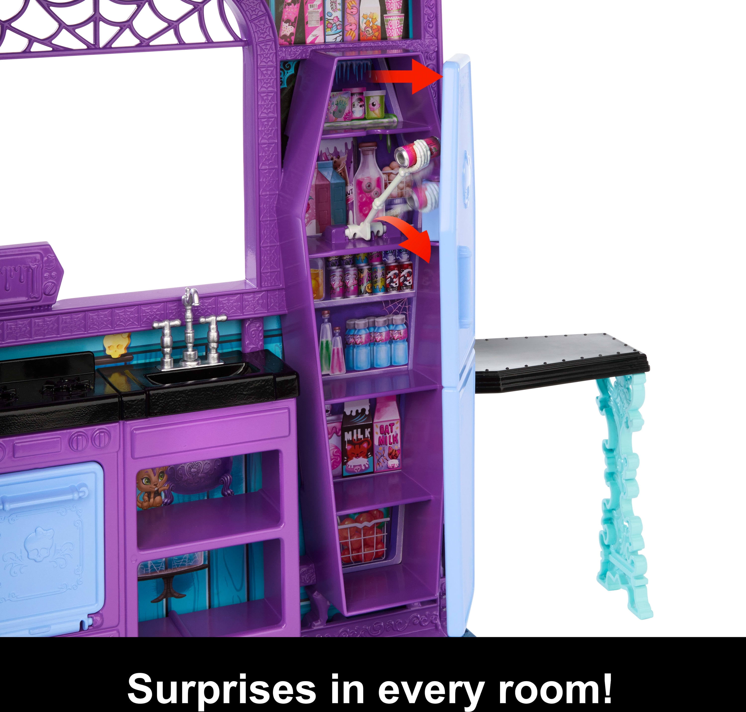 Monster High Boo-tique Hotel Doll House with Spooky Surprises in Every Room and 13+ Accessories